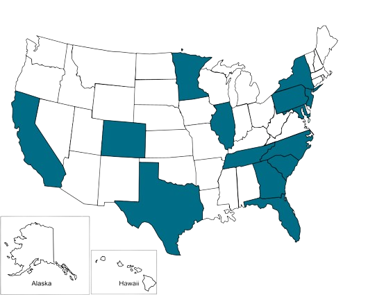 Coverage by state